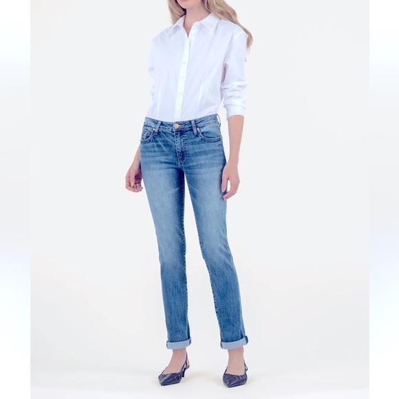 KUT from the Kloth Women's Catherine Mid Rise
Boyfriend Jeans Sz 6 Comfy Casual - Picture 1 of 9